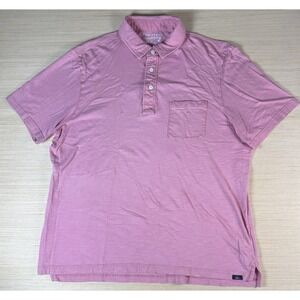 Faherty Men's Polo Shirt Sun Washed Size‎ XL Pink